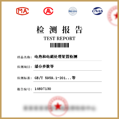 電熱和電磁處理裝置檢測(cè)